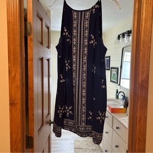 Blue and white vacation dress